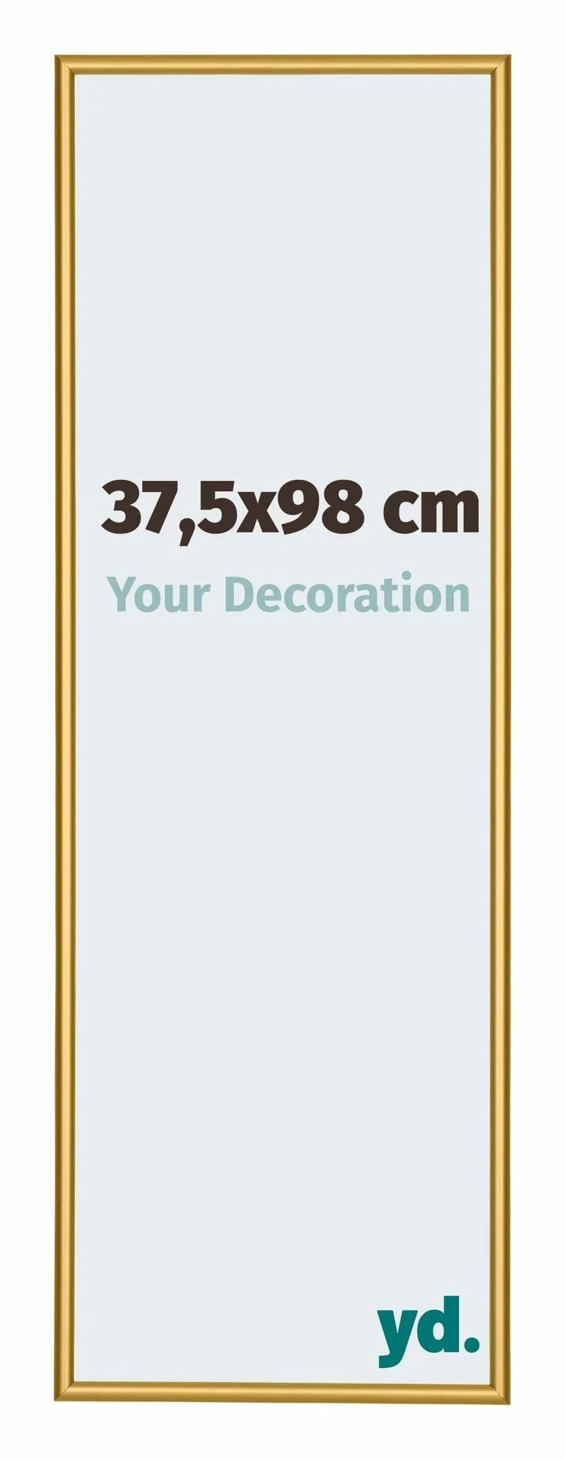 Bilderrahmen 37,5x98cm Goldglanz Aluminium New York