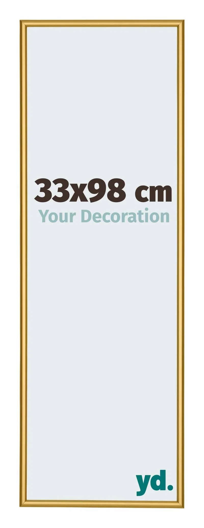 Bilderrahmen 33x98 cm - Goldglanz - Aluminium - New York