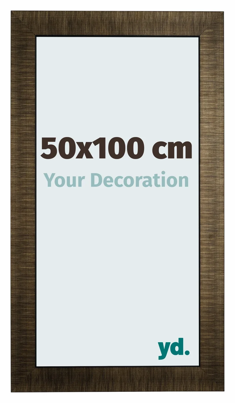 Bilderrahmen 50x75 cm - Champagner Gebürstet Holz Leeds