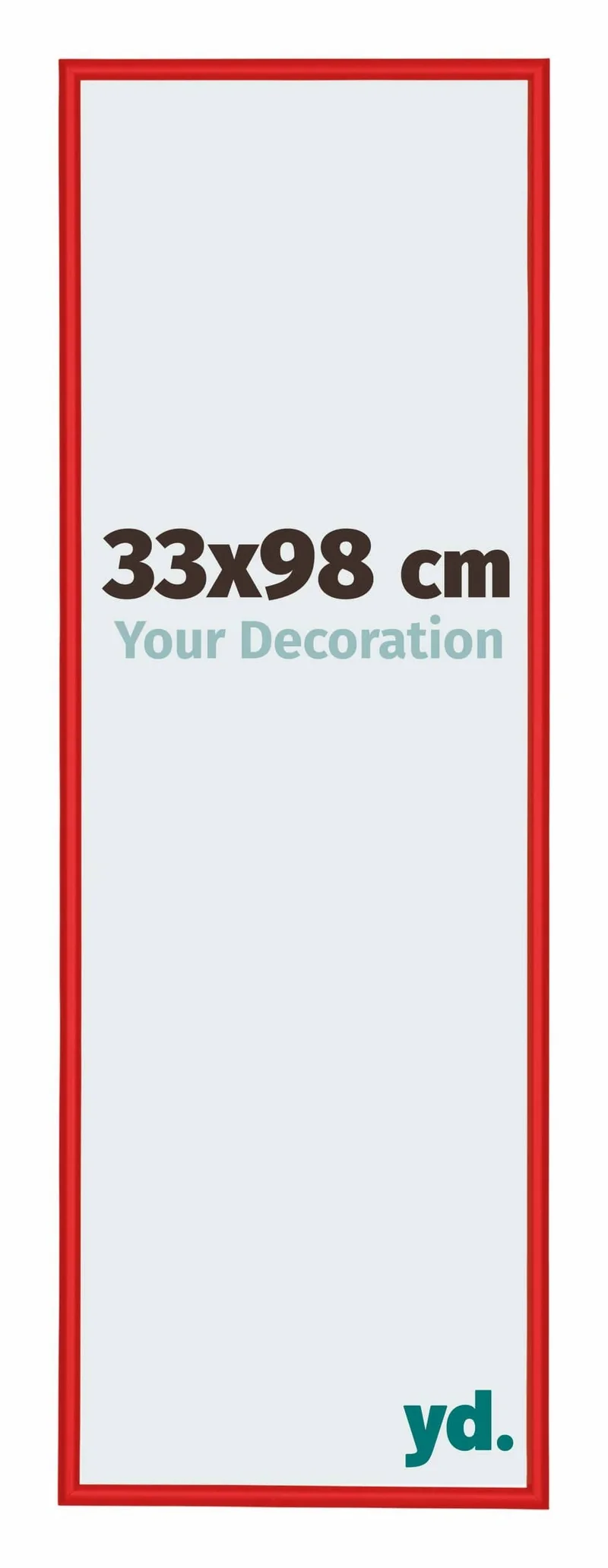 Bilderrahmen 33x98 cm - Ferrari Rot - Aluminium - New York