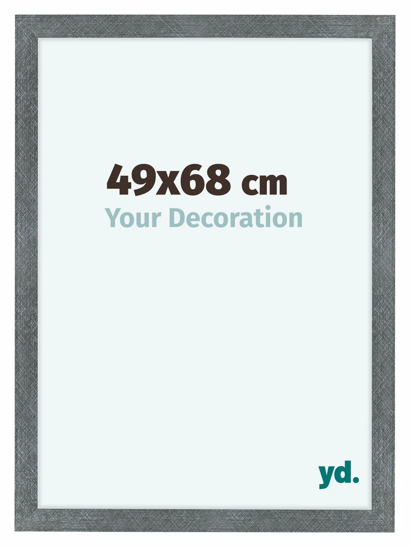 Bilderrahmen 49x68 cm - Eisen Gewischt - MDF - Como