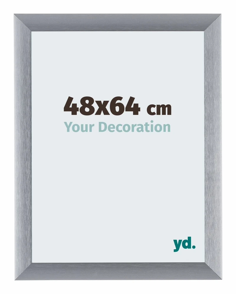 Bilderrahmen 48x64cm Silber Gebürstet Aluminium Tucson