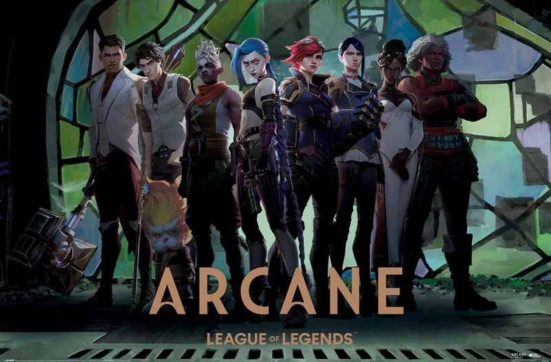 Poster Arcane - Characters in Zaun Arcade 61x91,5cm