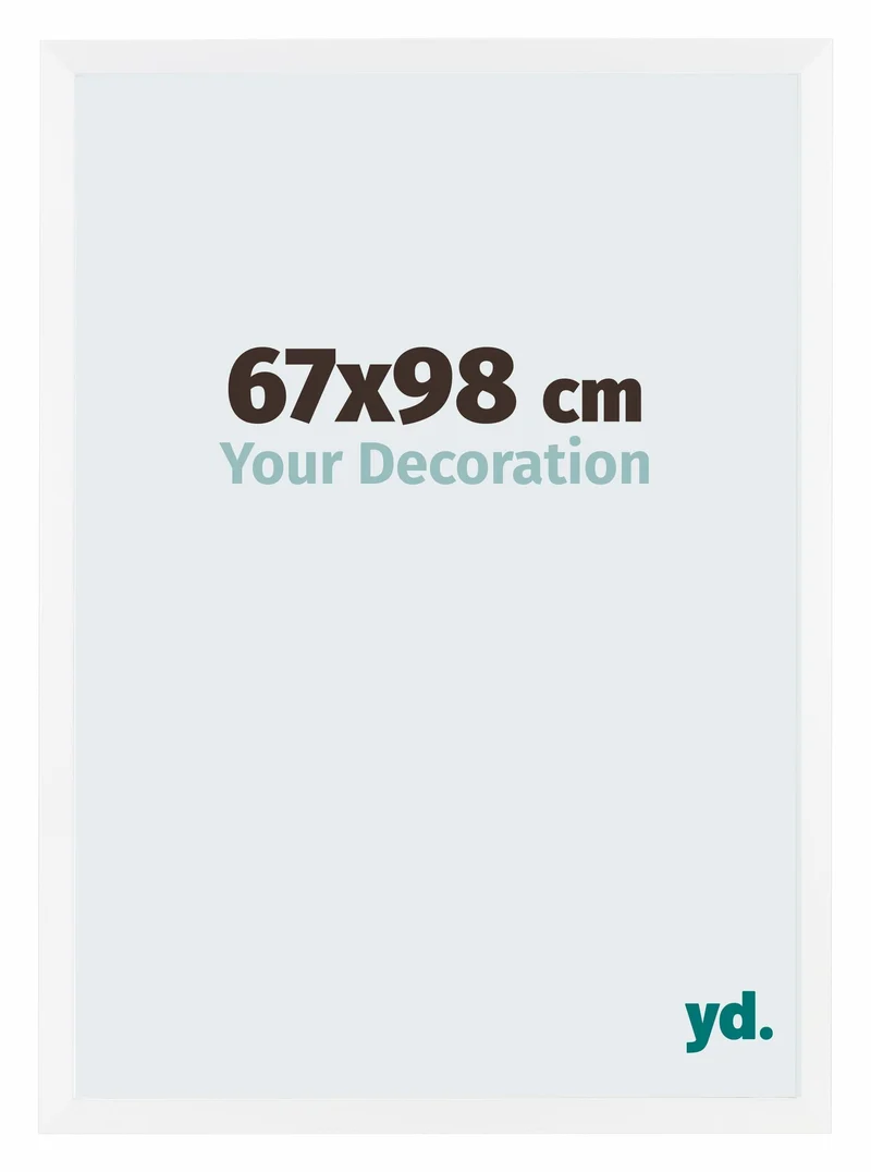 Bilderrahmen 67x98 cm - Weiss - MDF - Catania
