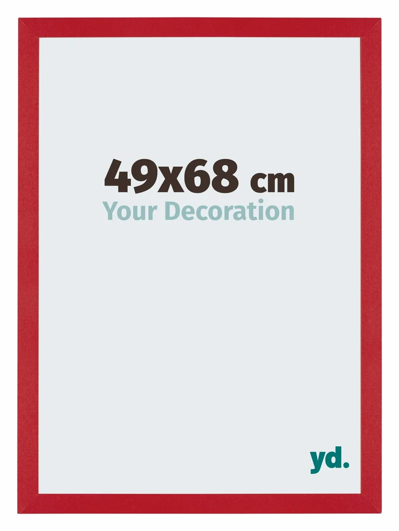 Bilderrahmen 49x68 cm - Rot - MDF - Mura