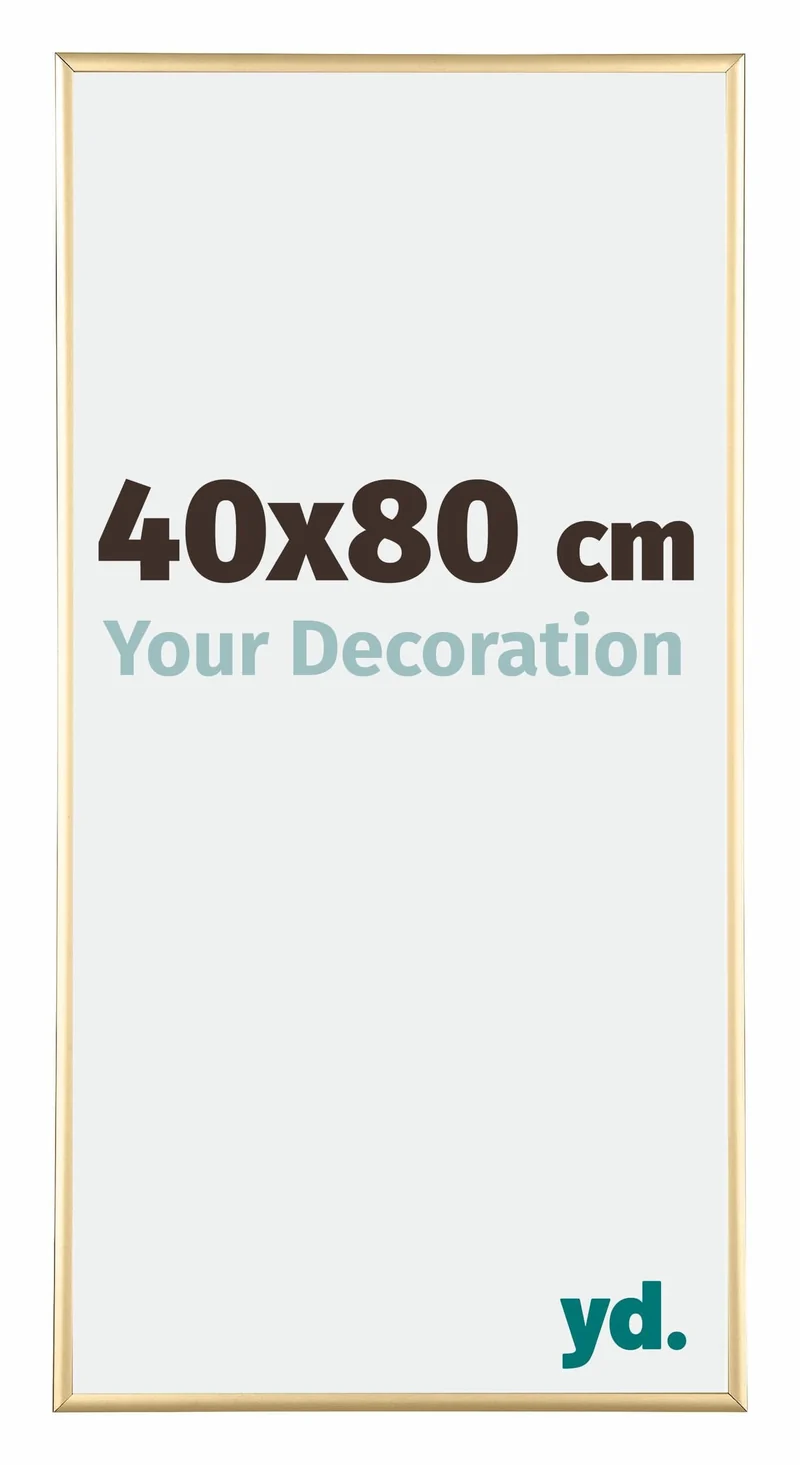 Bilderrahmen 40x80 cm - Gold - Aluminium - Kent