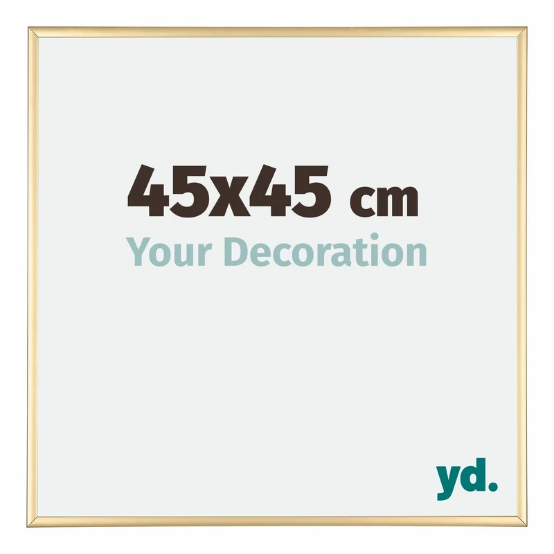 Bilderrahmen 45x45 cm - Gold - Aluminium - Kent
