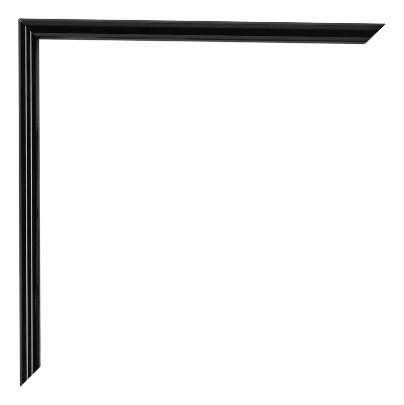 Bilderrahmen 37,5x98 cm - Schwarz Hochglanz - Kunststoff - Annecy