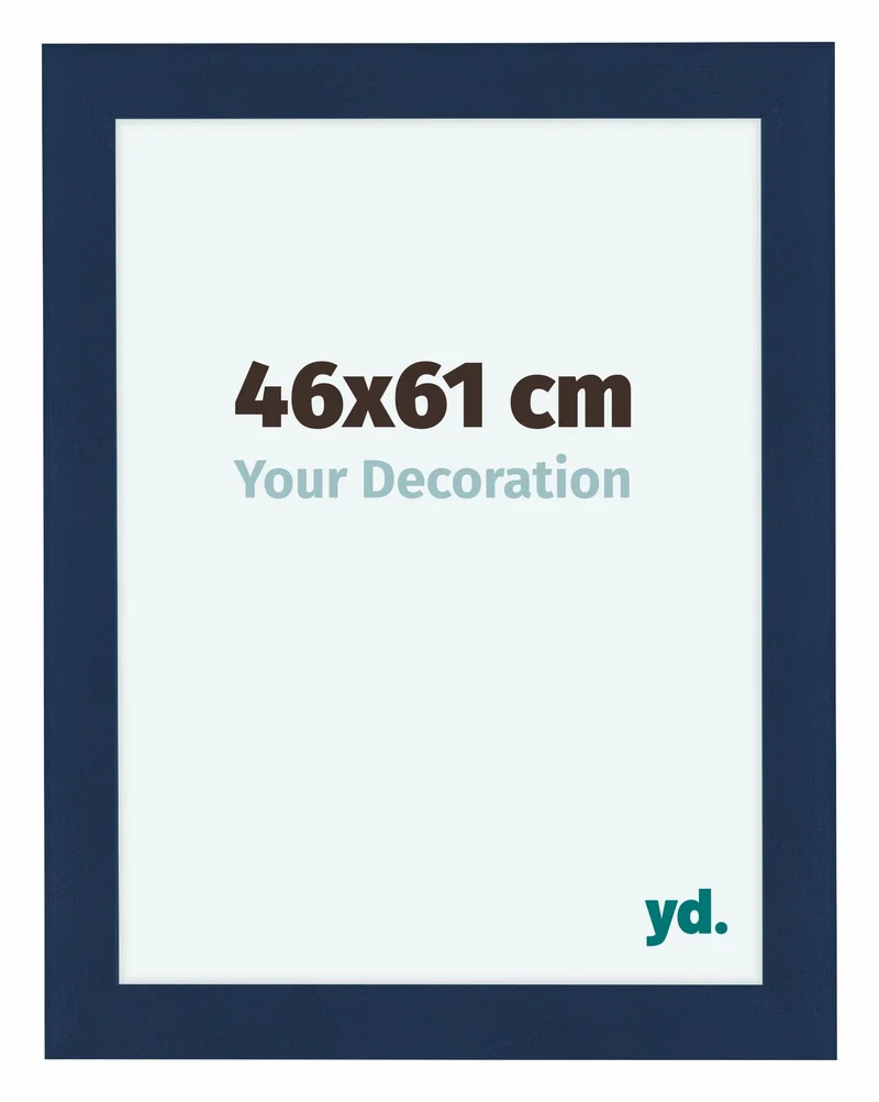 Bilderrahmen 46x61 cm - Dunkelblau Gewischt - MDF - Como