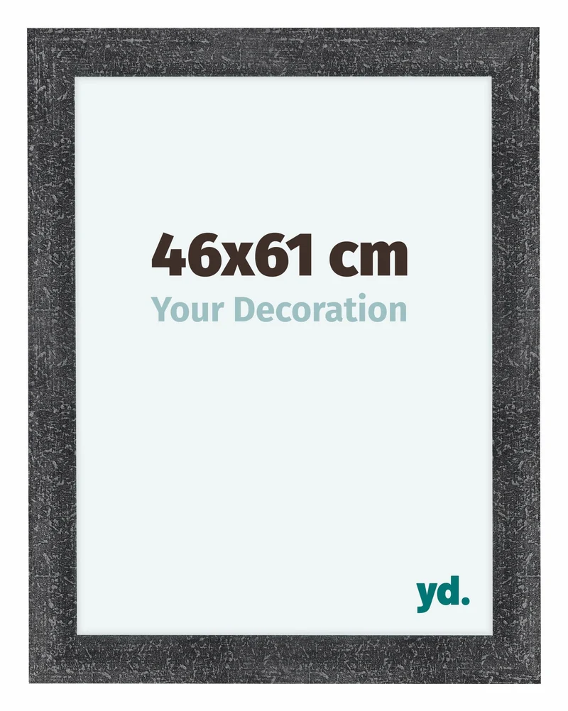Bilderrahmen 46x61 cm - Grau Gewischt - MDF - Como