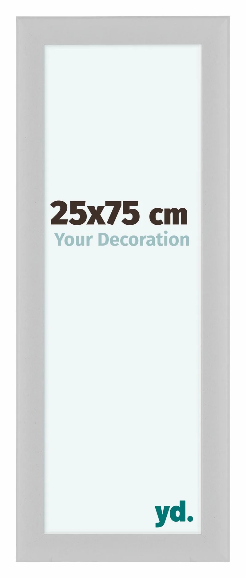 Bilderrahmen 25x75 cm - Weiß Matt - MDF - Como