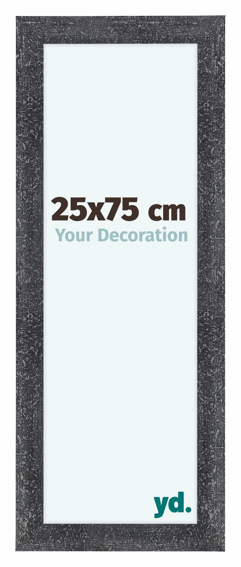 Bilderrahmen 25x75 cm - Grau Gewischt - MDF - Como