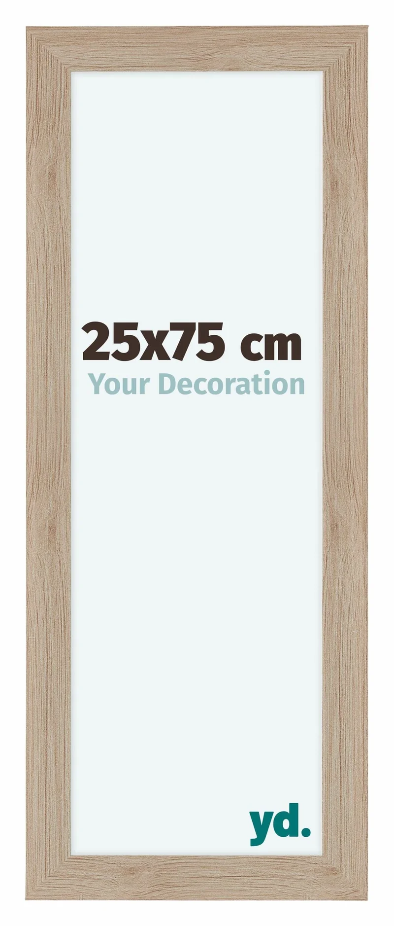 Bilderrahmen 25x75 cm - Eiche Hell - MDF - Como