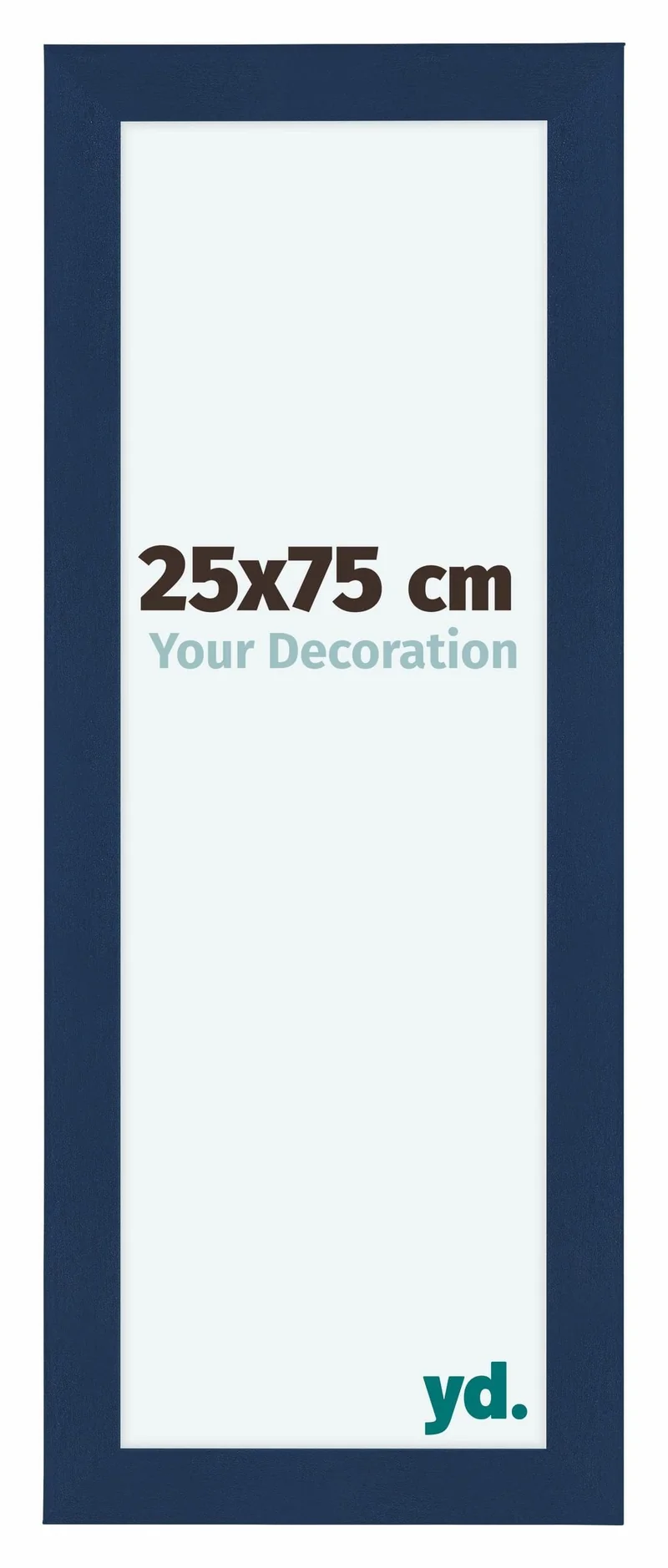 Bilderrahmen 25x75 cm - Dunkelblau Gewischt - MDF - Como