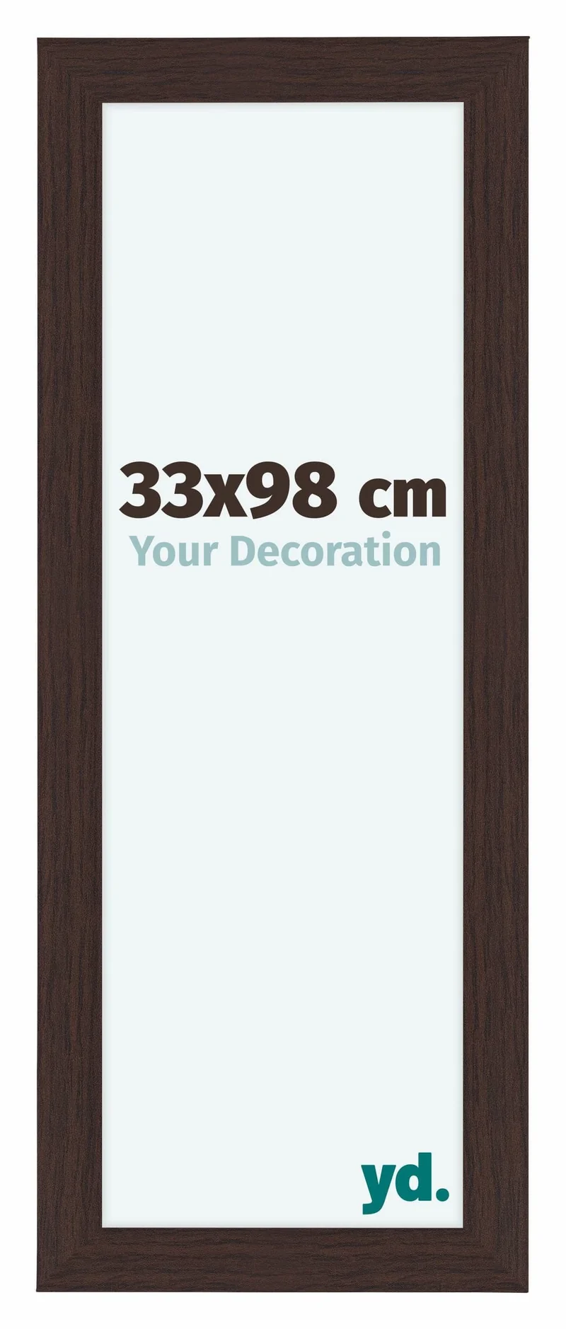 Bilderrahmen 33x98 cm - Eiche Dunkel - MDF - Como