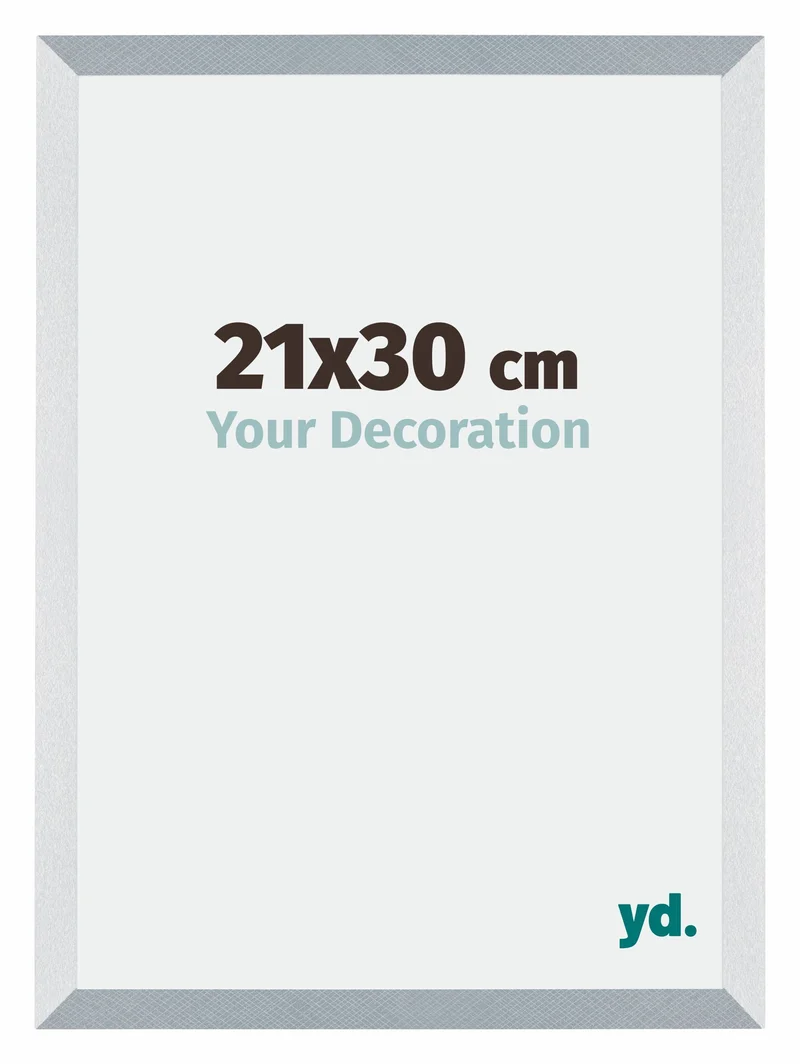 Bilderrahmen 48x67 cm - Aluminium - Gebürstet - MDF - Mura