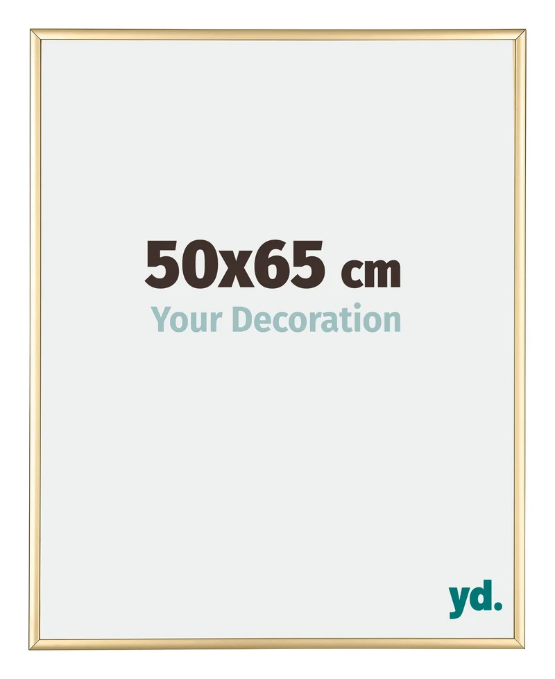Bilderrahmen 50x65 cm - Gold - Aluminium - Kent