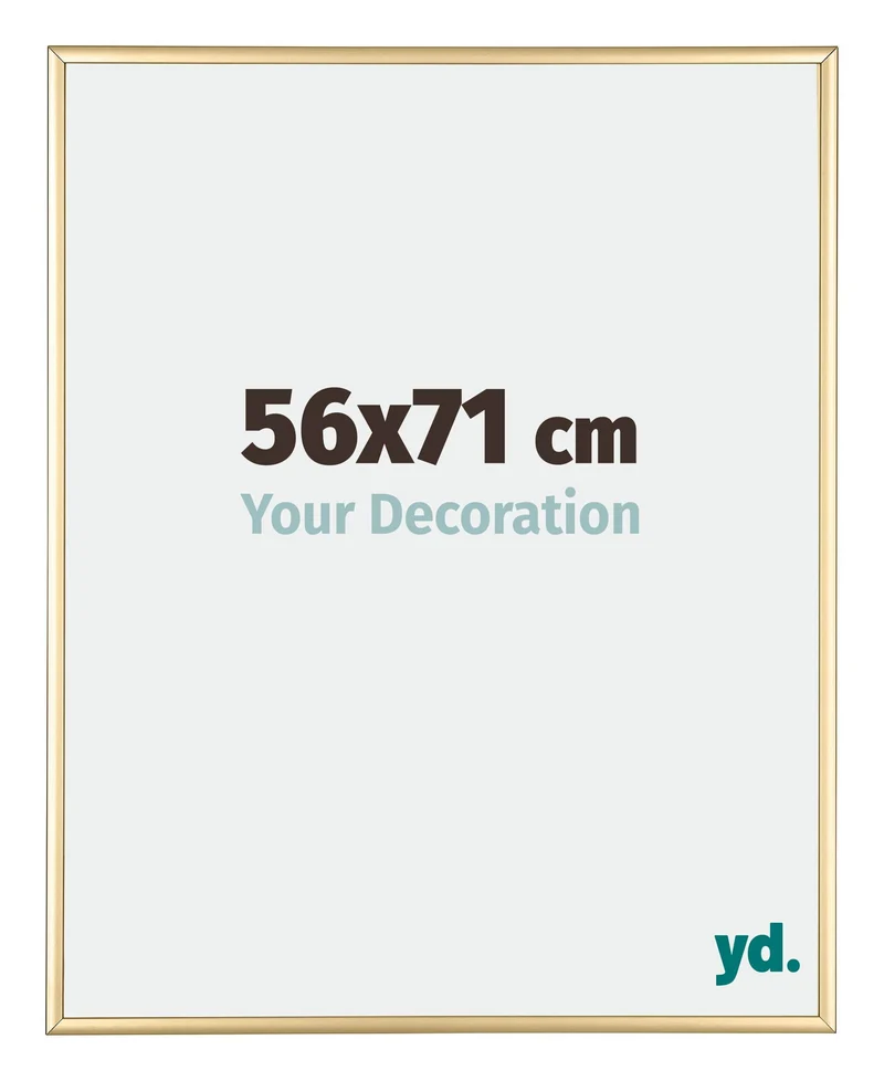 Bilderrahmen 56x71 cm - Gold - Aluminium - Kent