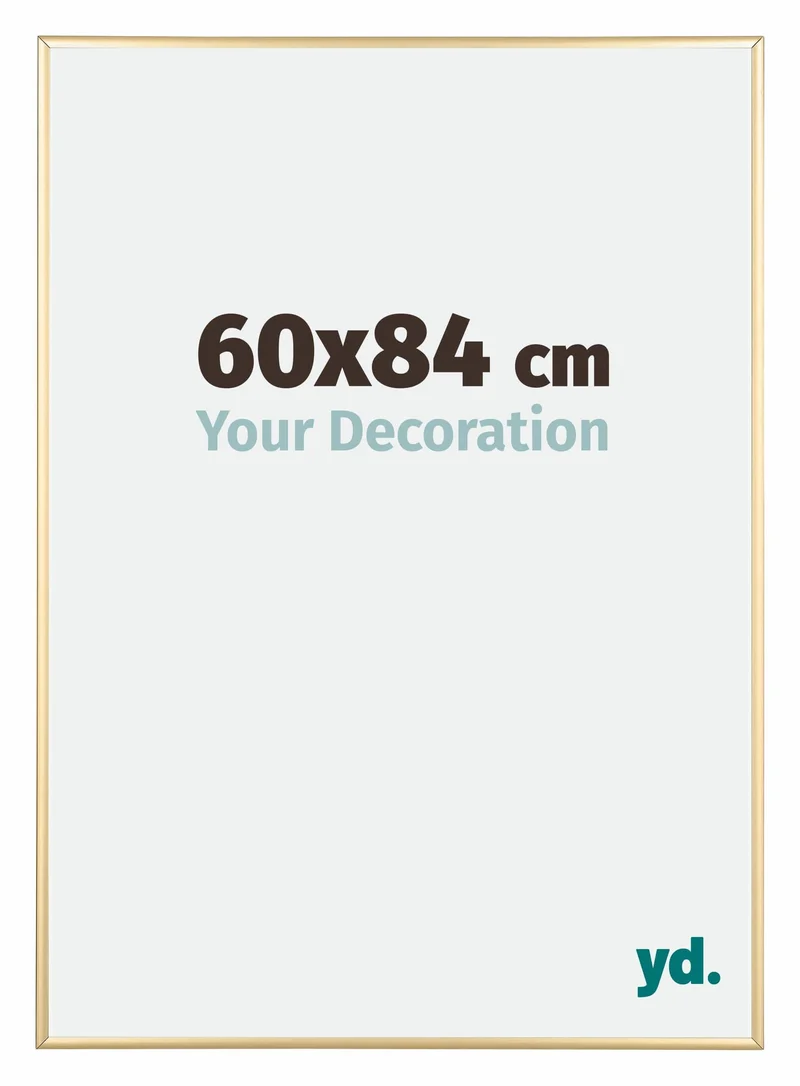 Bilderrahmen 60x84 cm - Gold - Aluminium - Kent