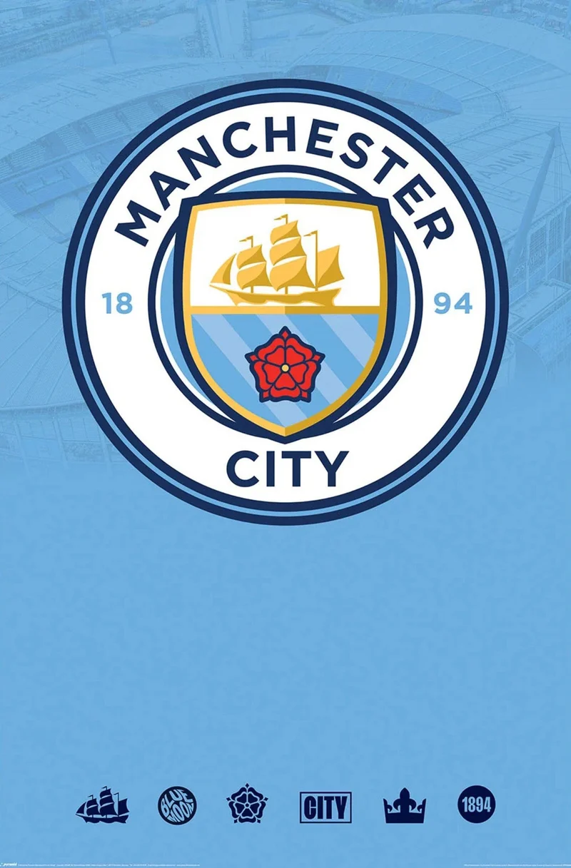 Poster Manchester City Club Crest 61x91,5cm