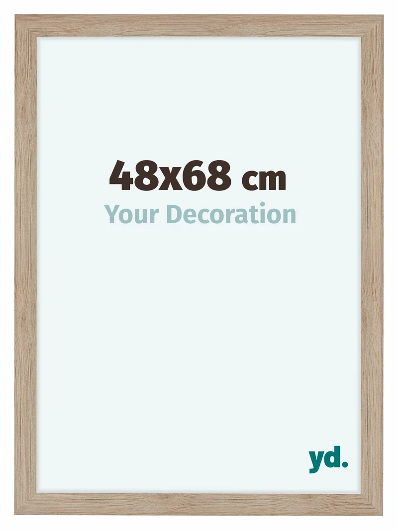 Bilderrahmen 48x68 cm - Eiche Hell - MDF - Como