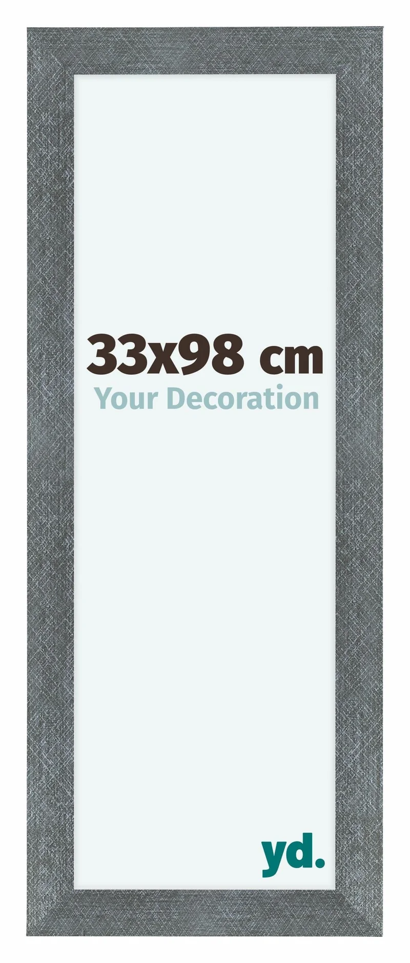 Bilderrahmen 33x98 cm - Eisen Gewischt - MDF - Como