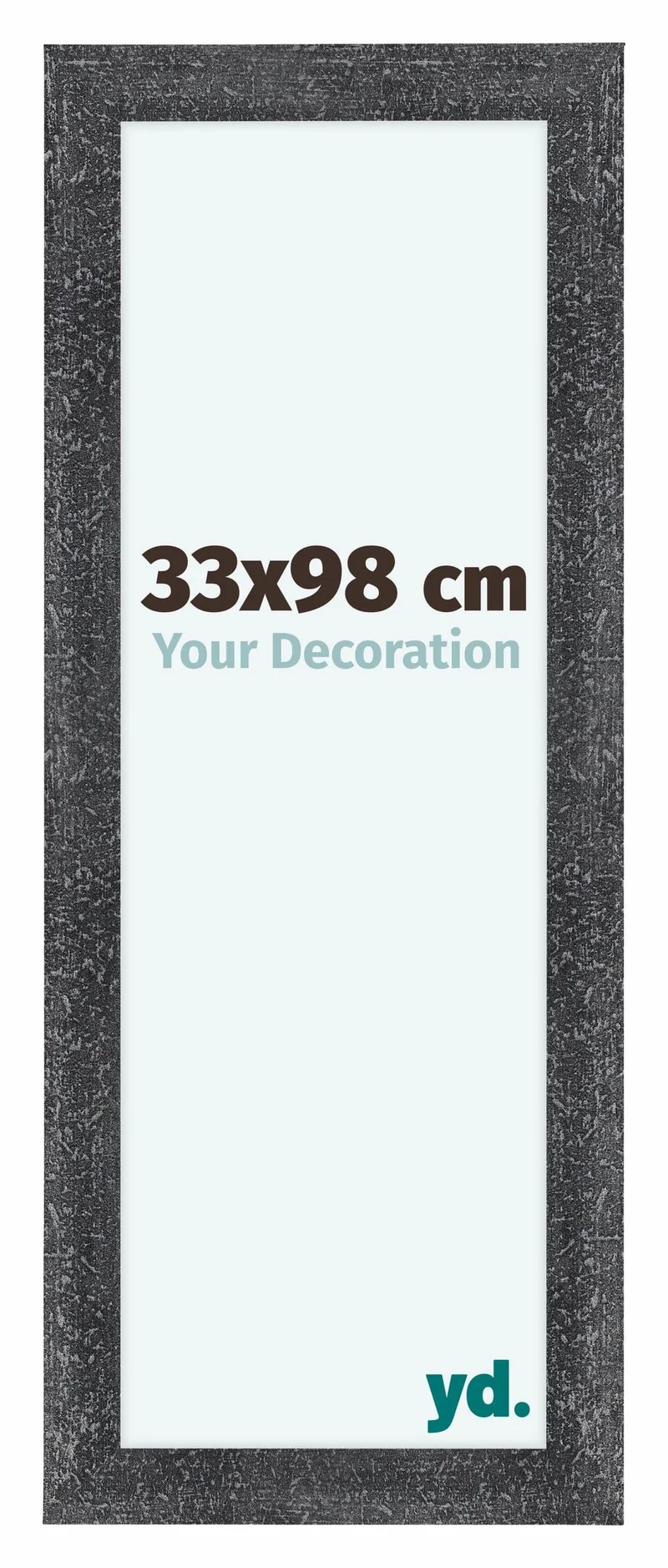 Bilderrahmen 33x98 cm - Grau Gewischt - MDF - Como