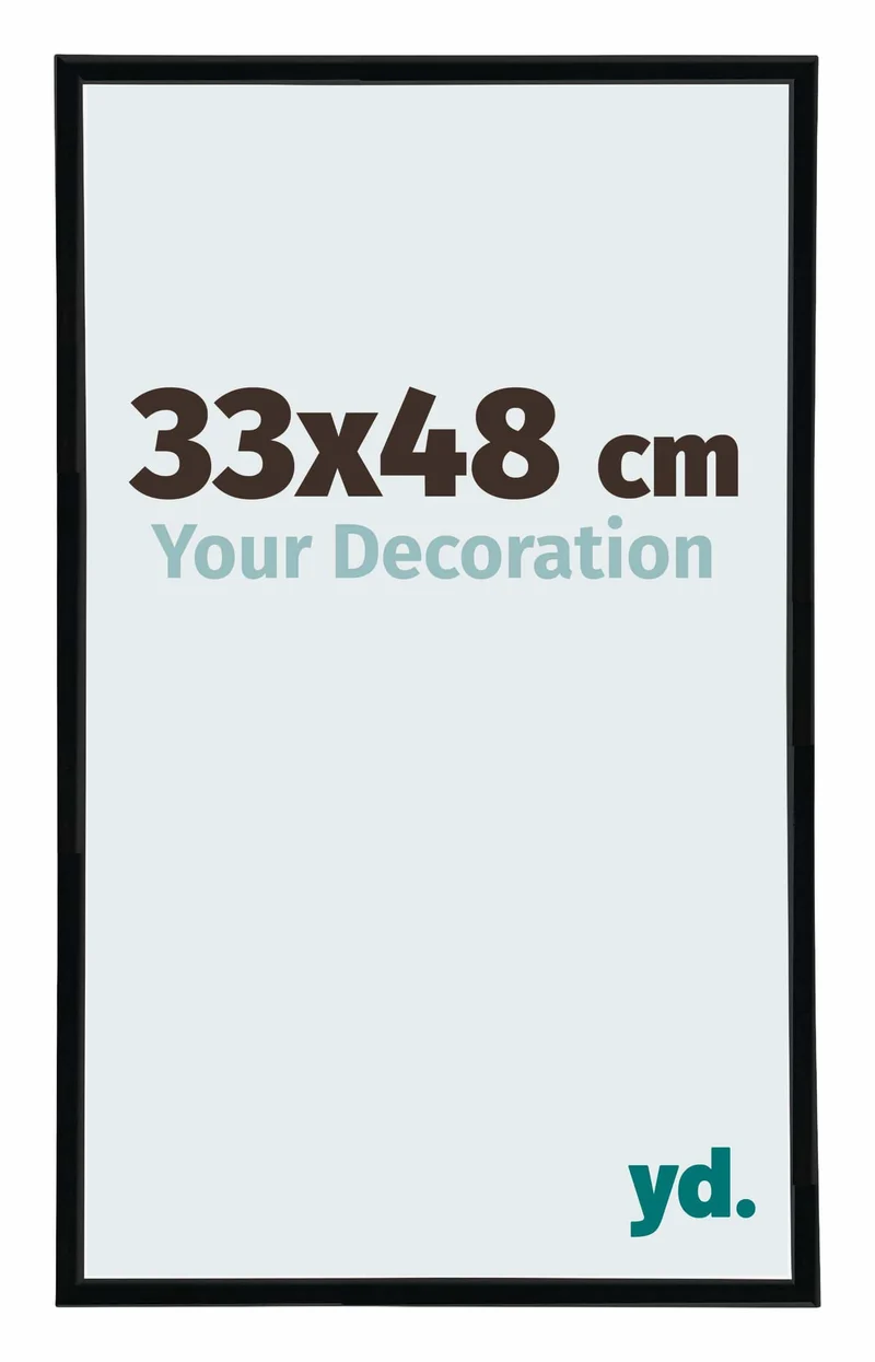 Bilderrahmen 33x48 cm - Schwarz Matt - Kunststoff - Annecy