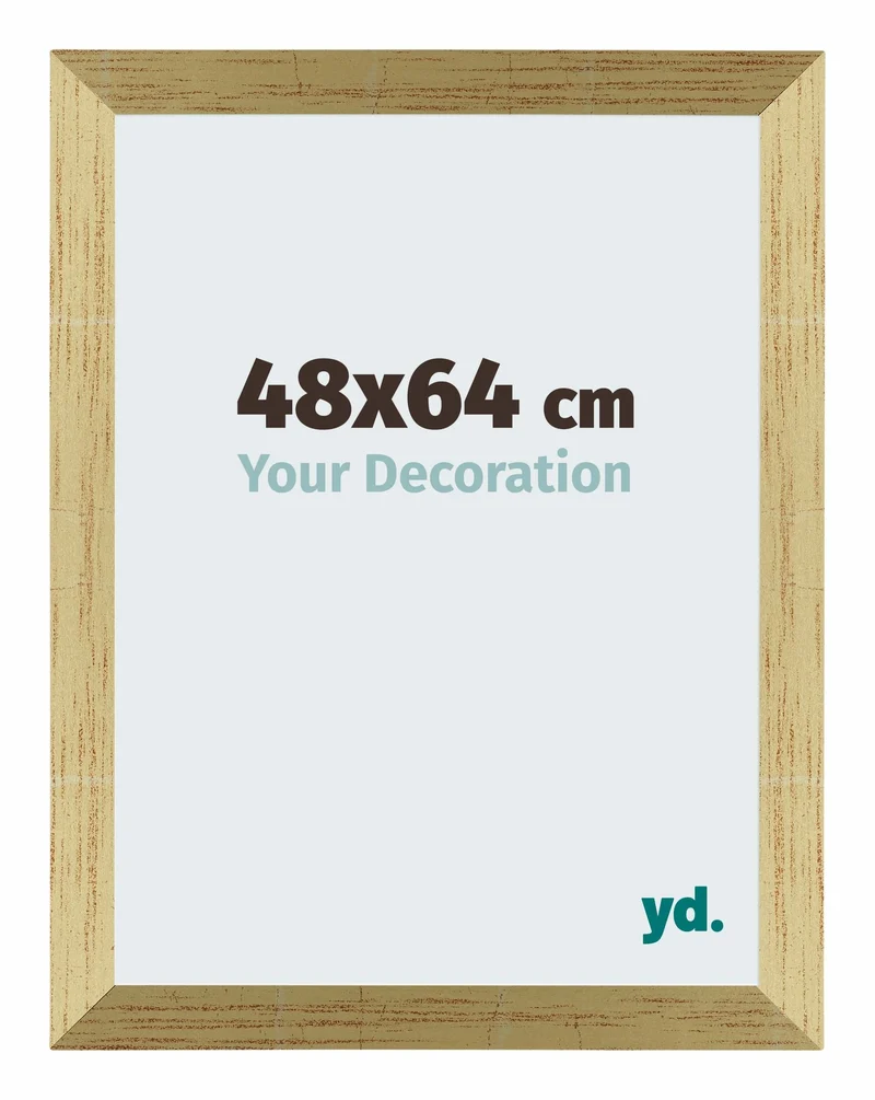 Bilderrahmen 48x64 cm - Goldglanz - MDF - Mura