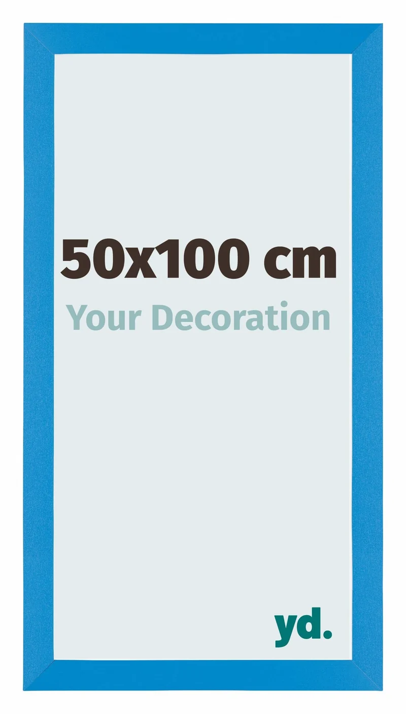 Bilderrahmen 50x100 cm - Hellblau - MDF - Mura