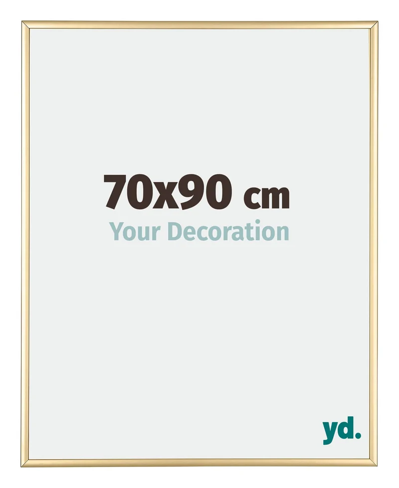 Bilderrahmen 70x90 cm - Gold - Aluminium - Kent