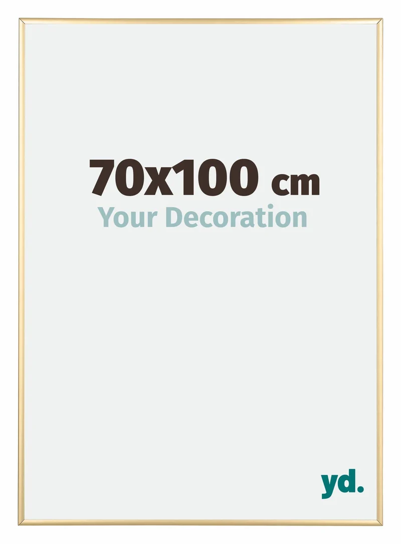 Bilderrahmen 70x100 cm - Gold - Aluminium - Kent