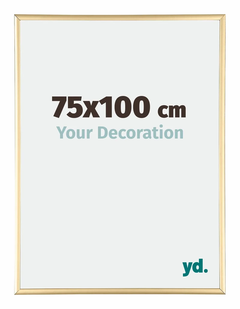 Bilderrahmen 75x100 cm - Gold - Aluminium - Kent