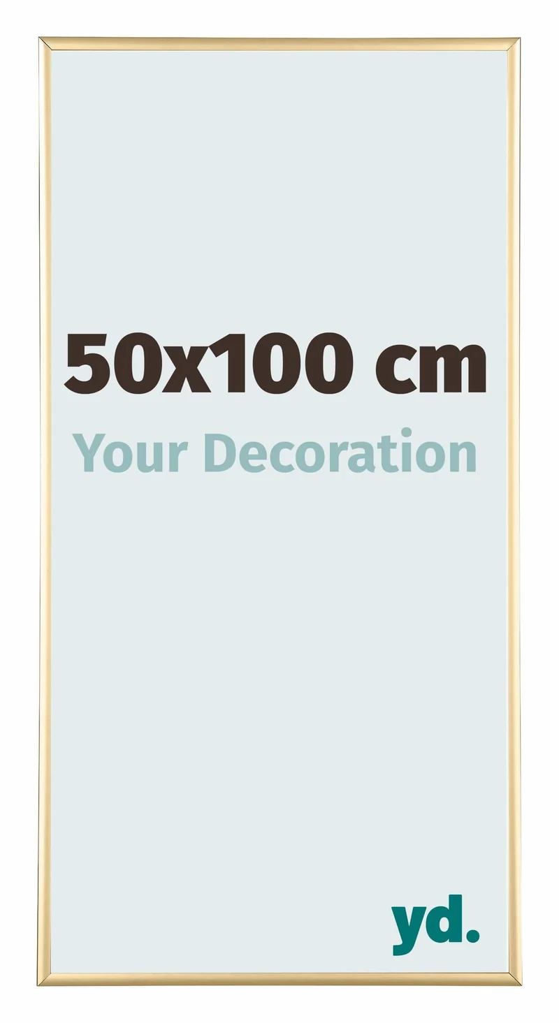 Bilderrahmen 50x100 cm - Gold - Aluminium - Kent