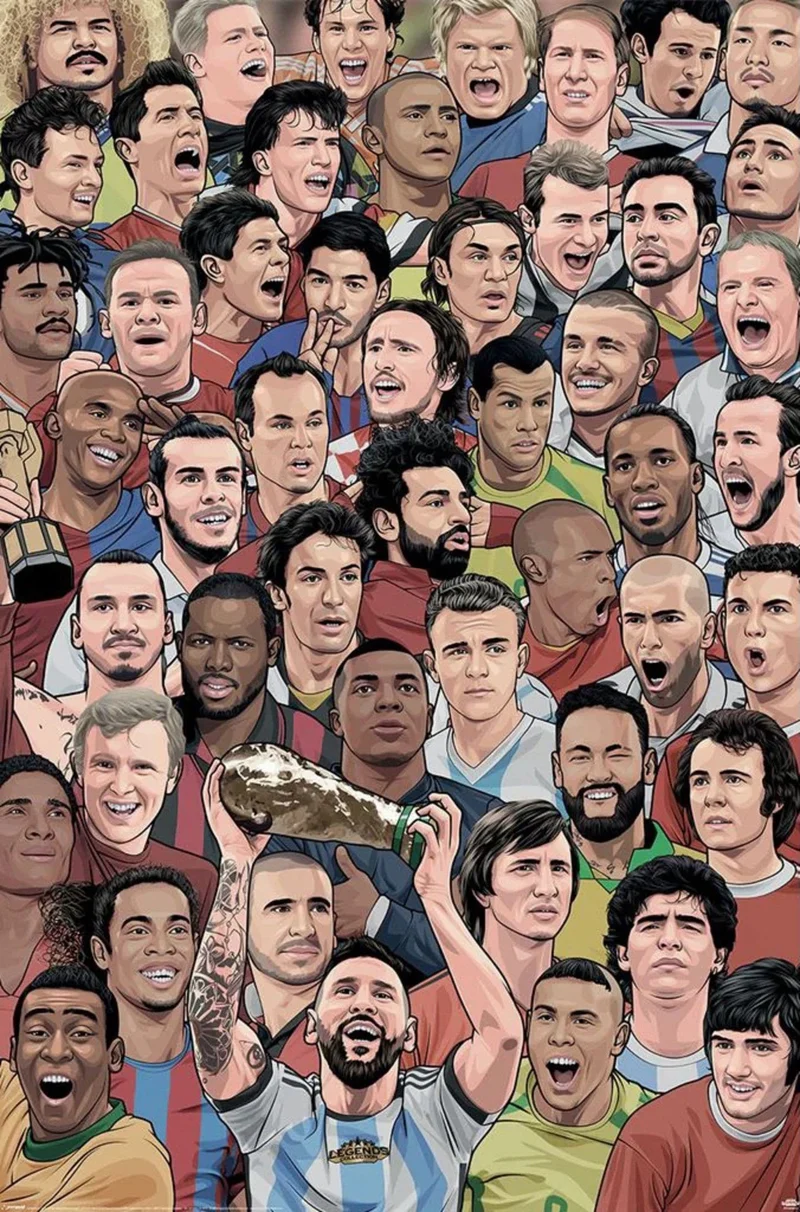 Poster Legends Footballs Greatest 61x91,5cm