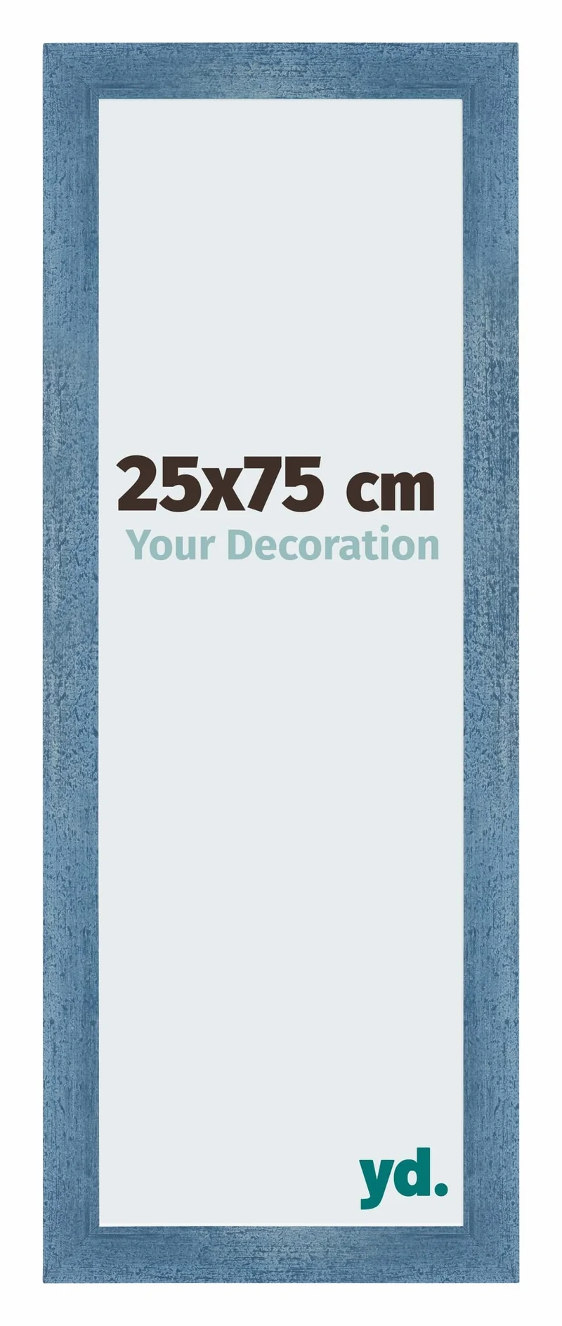 Bilderrahmen 25x75 cm - Hellblau Gewischt - MDF - Mura