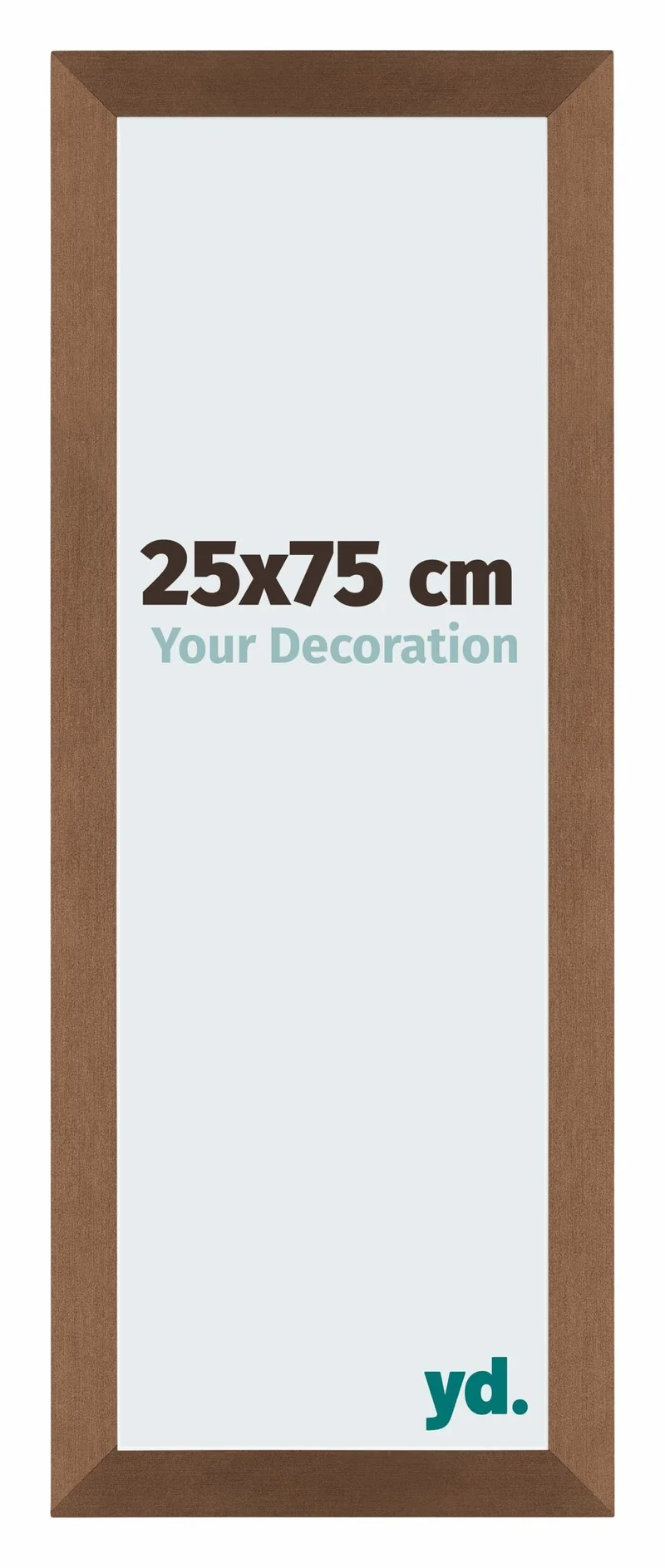 Bilderrahmen 25x75 cm - Kupfer Dekor - MDF - Mura
