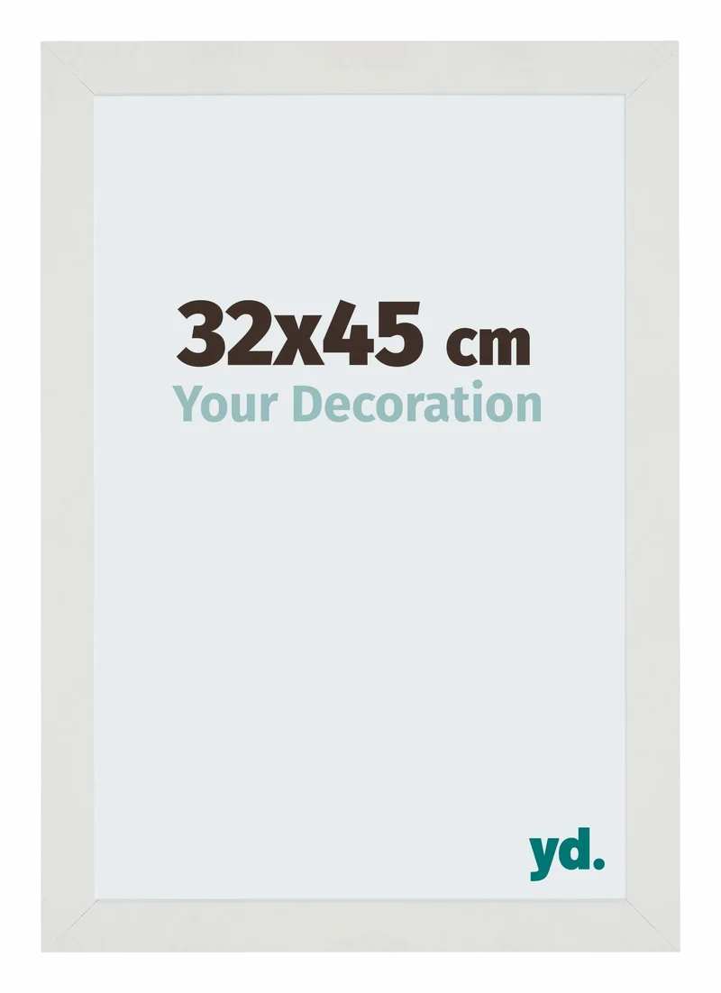 Bilderrahmen 32x45 cm - Weiss Matt - MDF - Mura