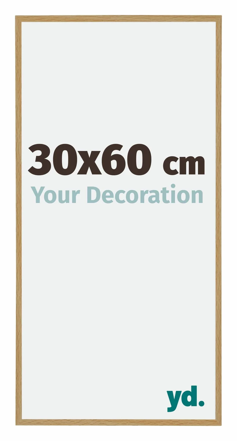 Bilderrahmen 30x60 cm - Buche Hell - Kunststoff - Evry