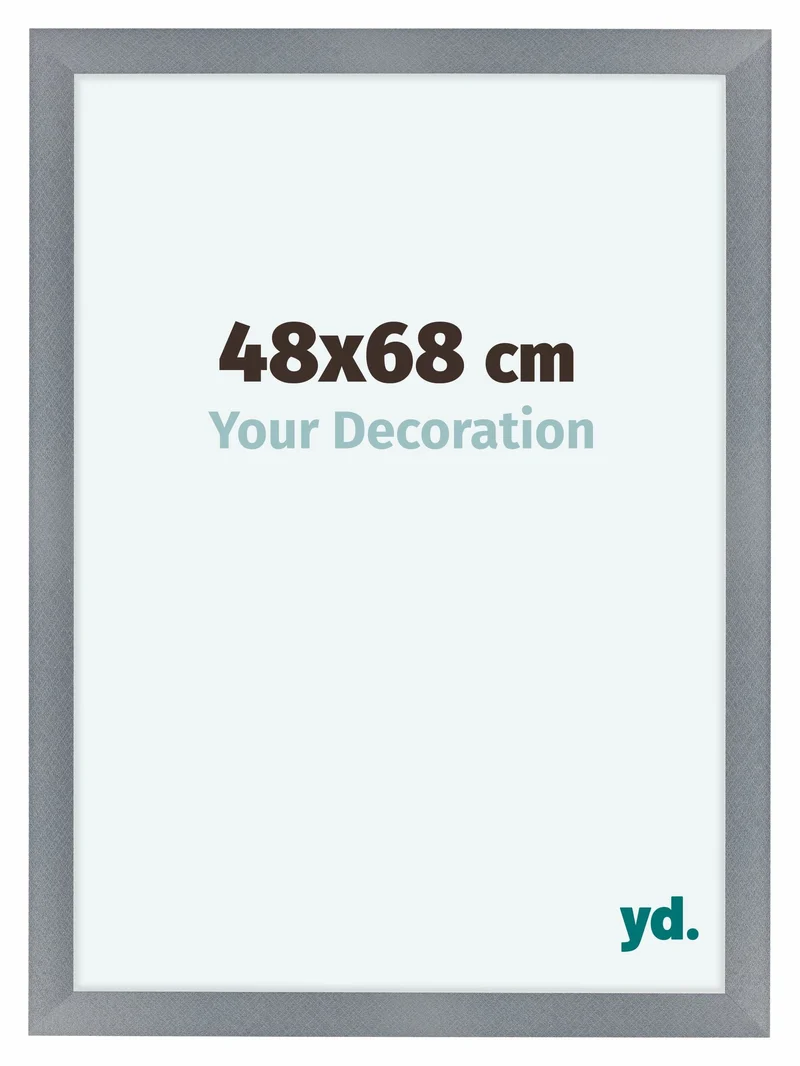 Bilderrahmen 48x68 cm - Aluminium - Gebürstet - MDF - Como