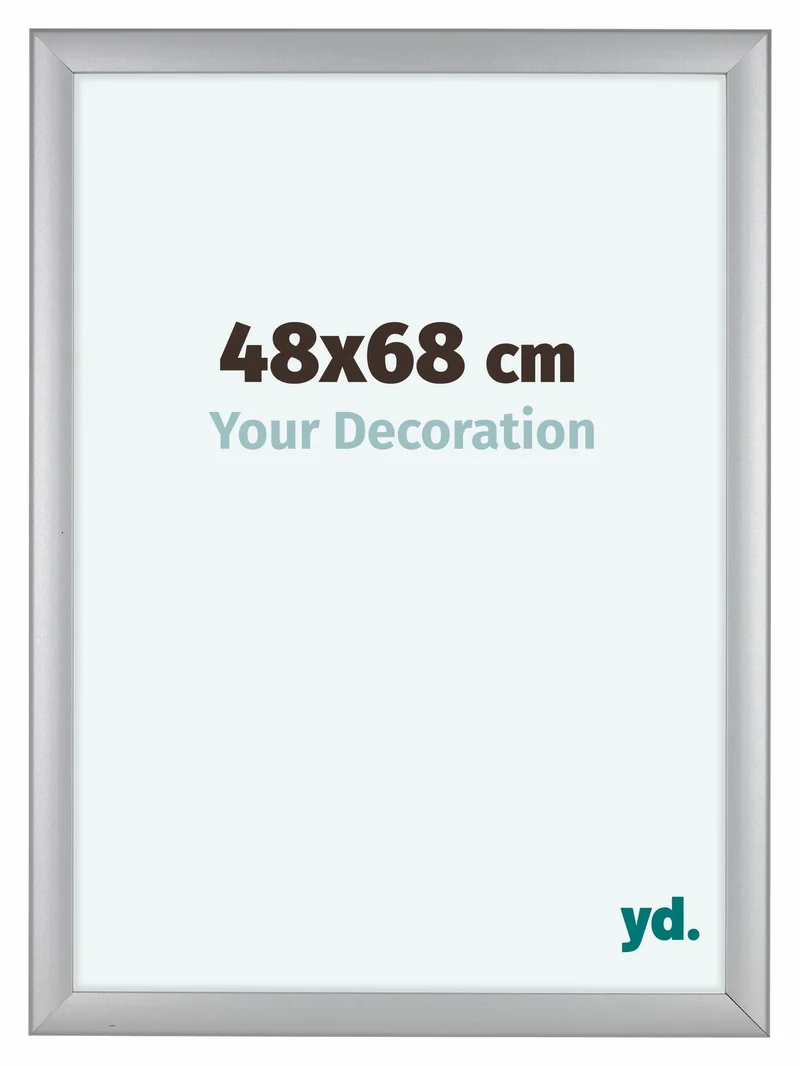 Bilderrahmen 48x68 cm - Silber Matt - MDF - Como