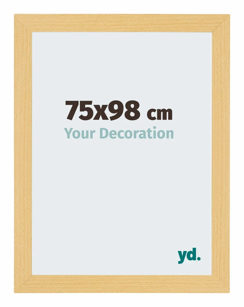 Bilderrahmen 75x98 cm - Buche Dekor - MDF - Mura