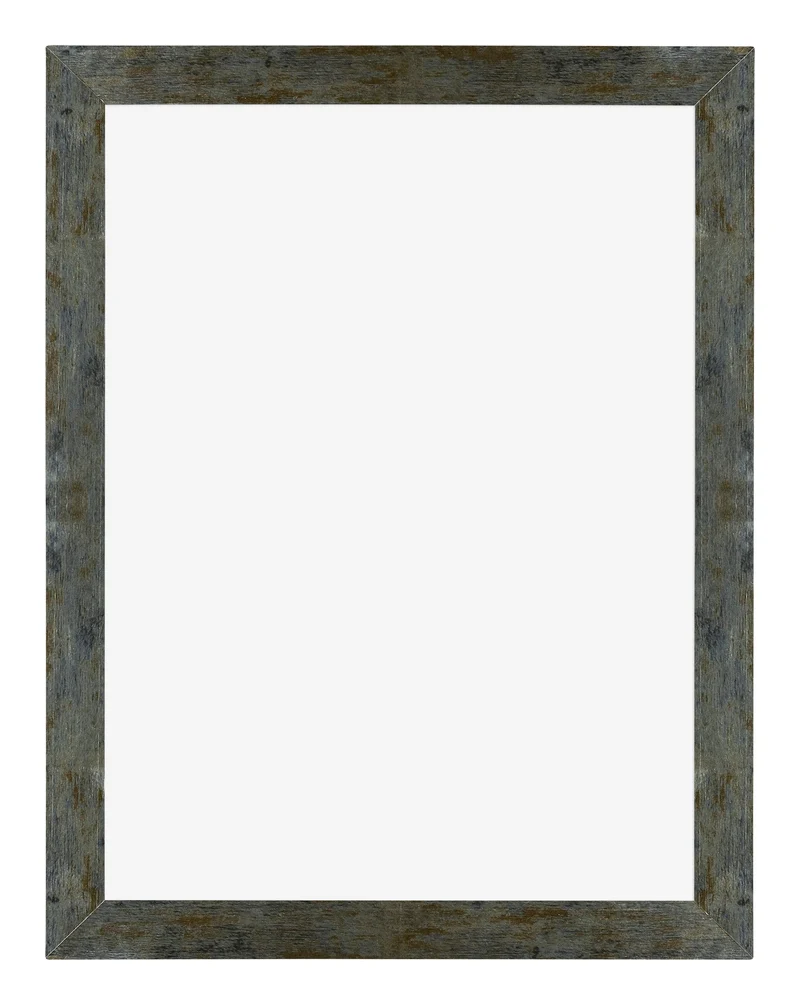 Bilderrahmen 75x98 cm - Blau Gold Meliert - MDF - Mura