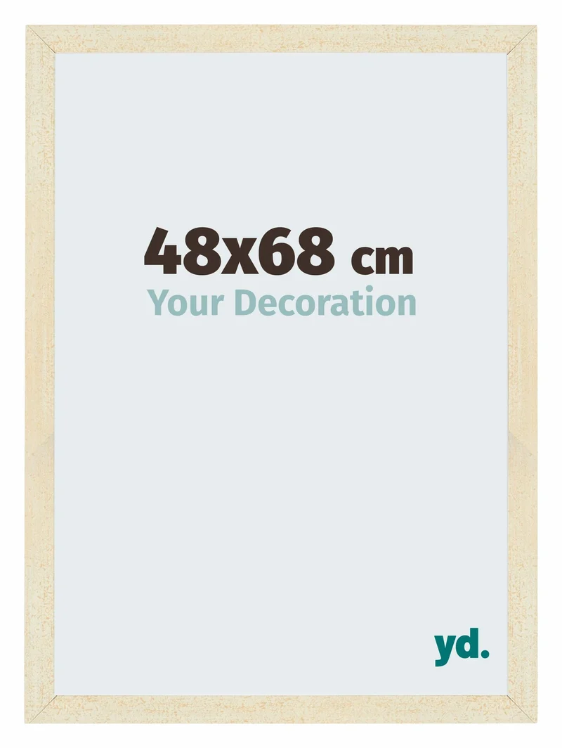 Bilderrahmen 48x68 cm - Sand Gewischt - MDF - Mura