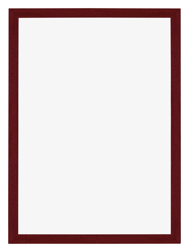 Bilderrahmen 68x98 cm - Weinrot Gewischt - MDF - Mura