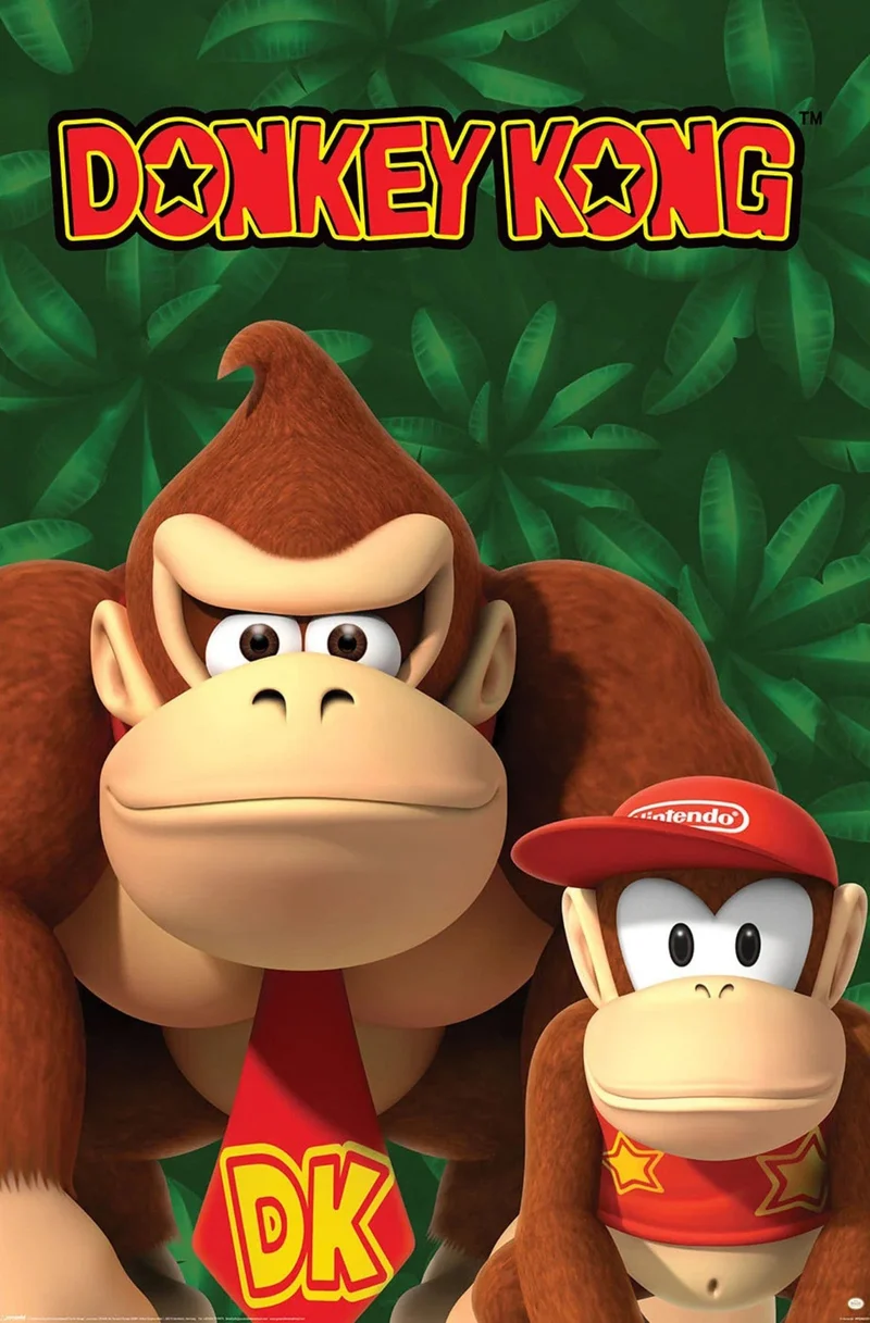 Poster Nintendo - Donkey Kong and Diddy Kong 61x91,5cm