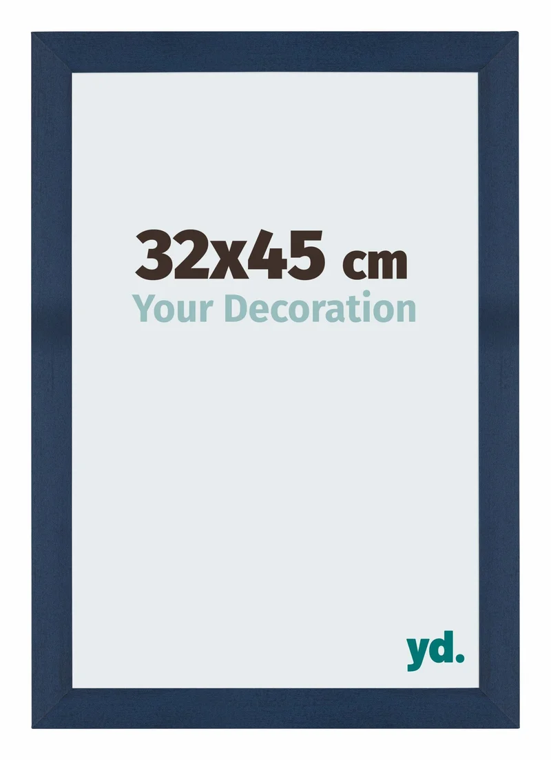 Bilderrahmen 32x45 cm - Dunkelblau Gewischt - MDF - Mura