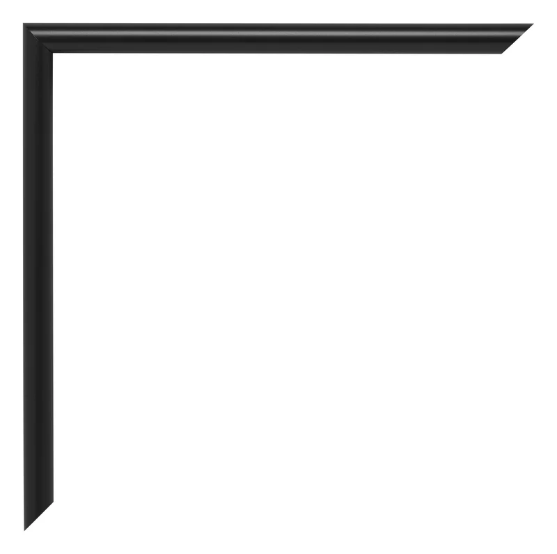 Bilderrahmen 75x98 cm - Schwarz Matt - Kunststoff - Annecy