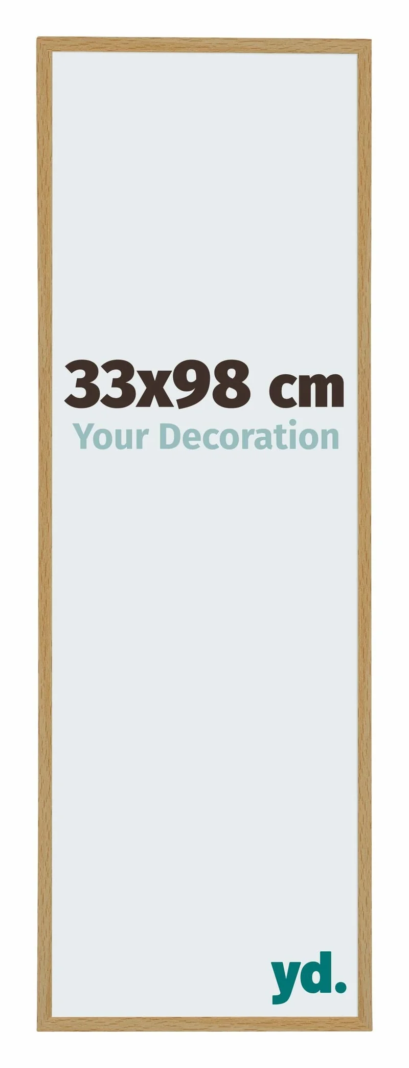 Bilderrahmen 33x98 cm - Buche Hell - Kunststoff - Evry