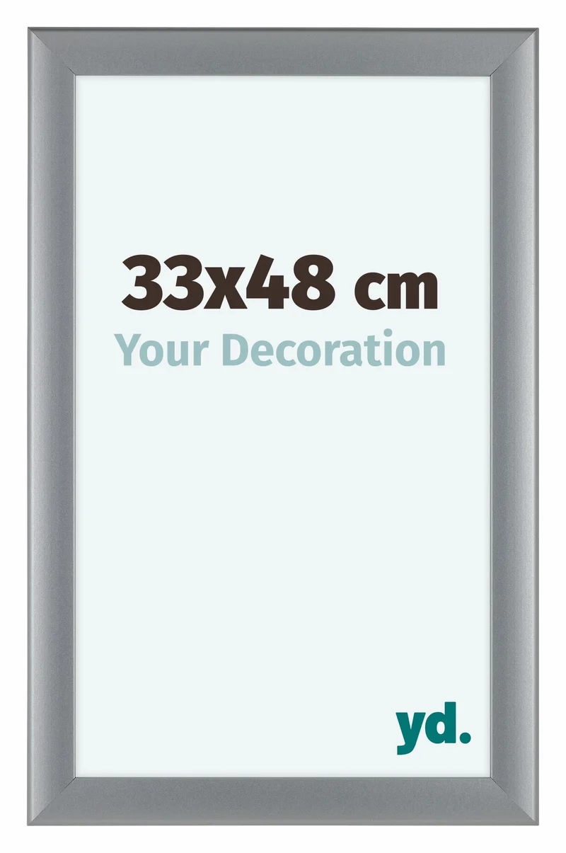 Bilderrahmen 33x48 cm - Silber Matt - MDF - Como